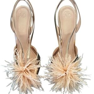 NWOT AD & Daughters Blush/Nude Strappy Sandal High Heels